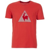 Le Coq Sportif Geo T Rouge - T-Shirts Manches Courtes Homme Site Officiel